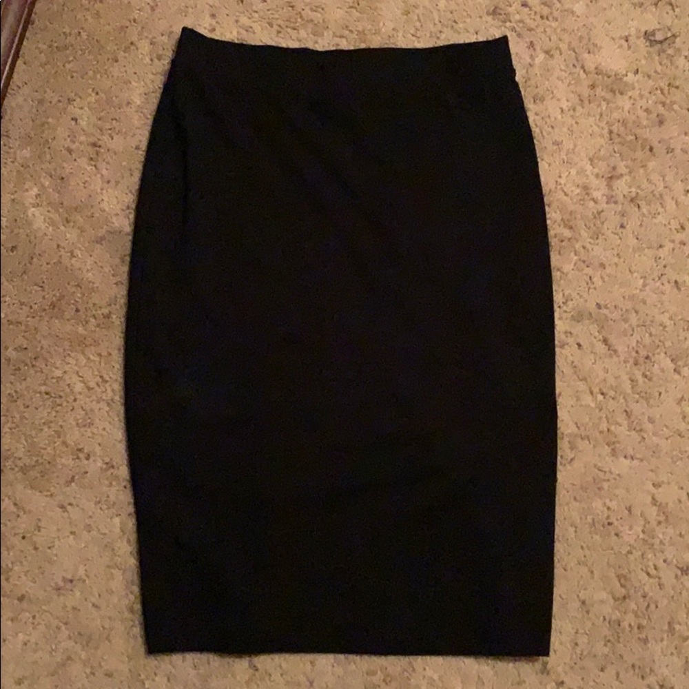 Black pencil skirt